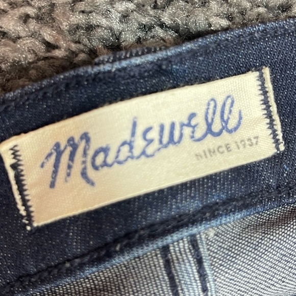 Madewell Skinny dark blue denim zipper ankle stretch jeans women’s size 28 - Picture 9 of 17